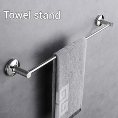 Stainless Steel Towel Rod Towel Holder Wall Mounted Bathrom Towel Bar Hotel Style High Quality With Screws