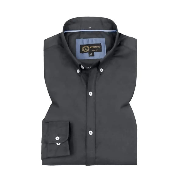 Charcoal Grey Classic Oxford Shirt