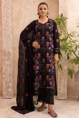 Mahhe MH-07 : Unstitched Embroidered Lawn 3PC - ValueBox