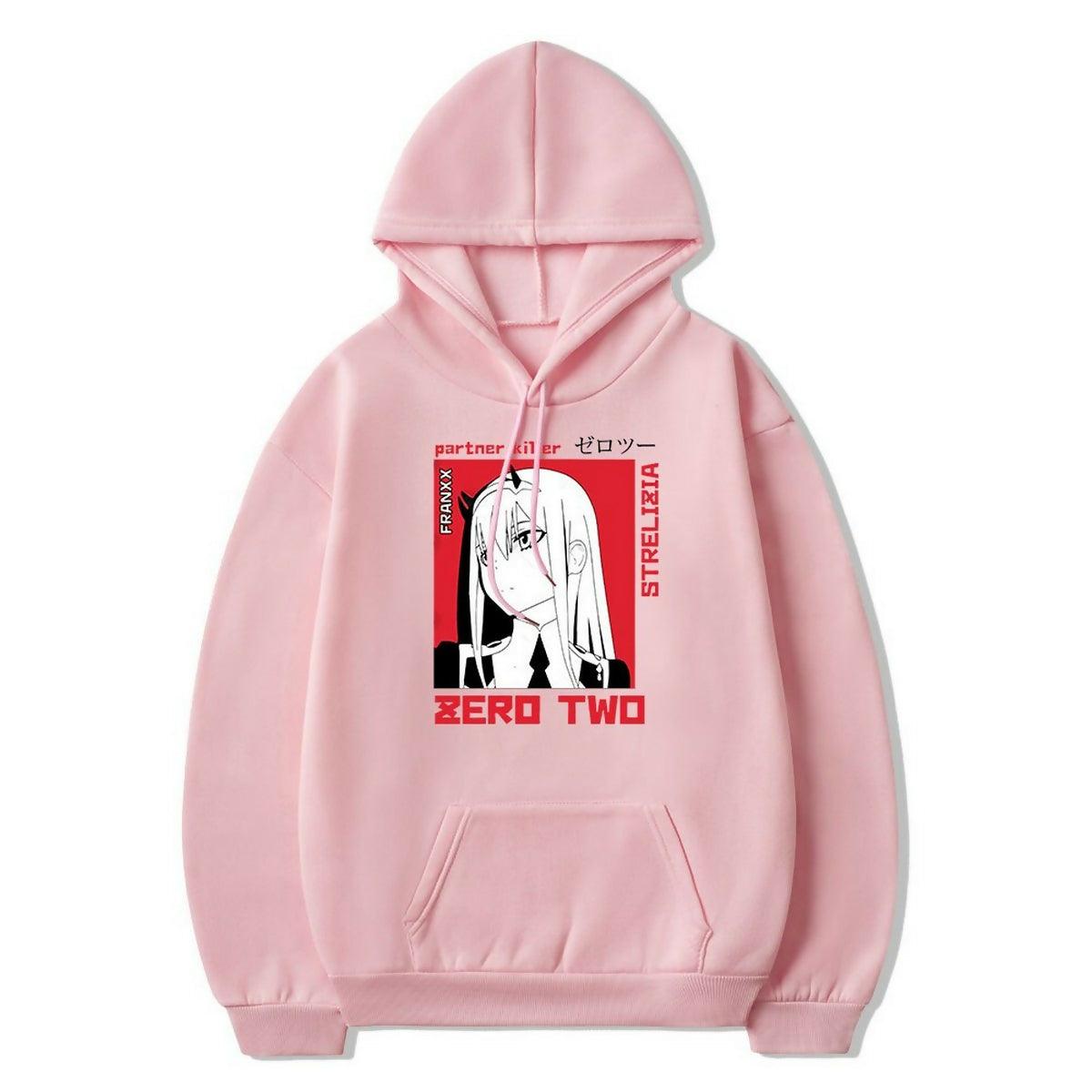 KHANANIS Anime Harajuku Zero printed pullover winter hoodies for women - ValueBox