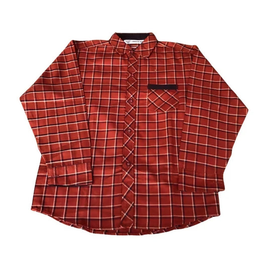 long sleeve checkered shirt