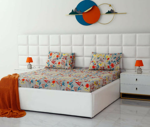 Fitted-Bed-Sheet-Orange-Lilly-Apricot-3797