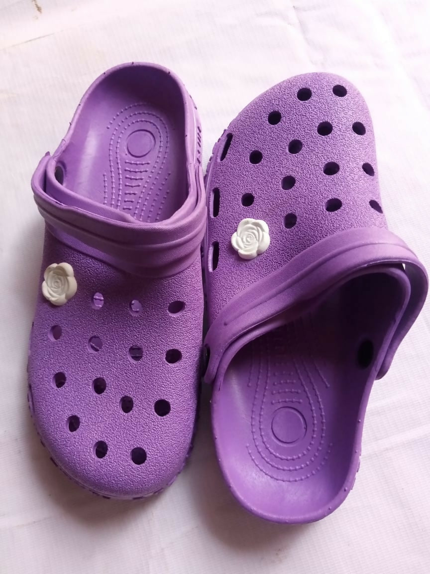 Purple Crocs