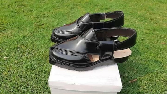 Norozi Chappal Black Double Sole