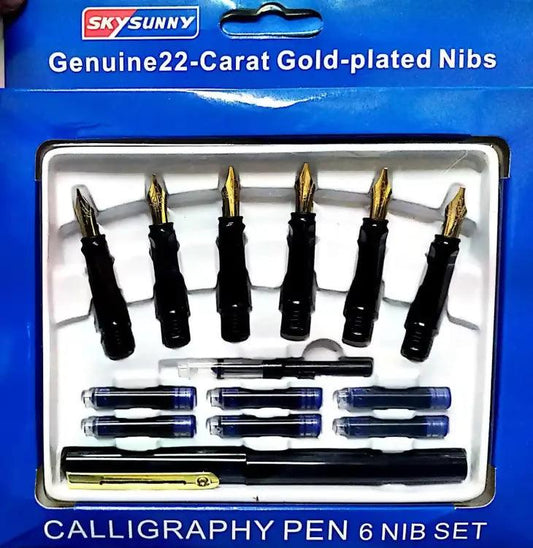 Calligraphy Ink Pen Set 6 Nib Set - ValueBox