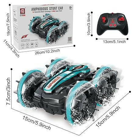 Amphibious Remote Control Stunt Car: Waterproof Car & Boat: 2.4 GHz Remote Control Toy