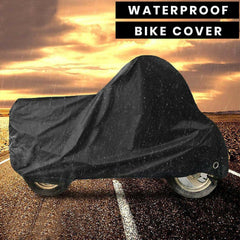 Poly Cotton Waterproof & Dustproof Bike Cover ( Available In 3 Colors )