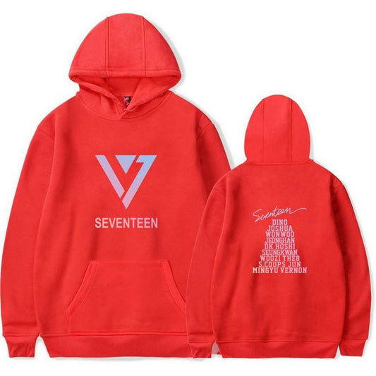 Khanani's Seventeen bts kpop fans printed pullover hoodie for men and women - ValueBox