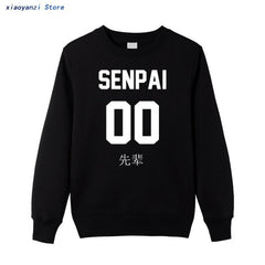 KHANANIS Japanese Anime Men Japanese Sweatshirt Senpai shirts for women