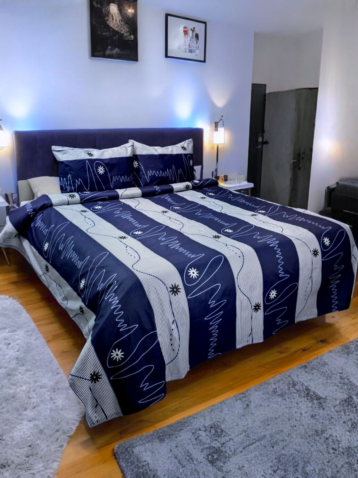 Abstract Double Bedsheet - Db135