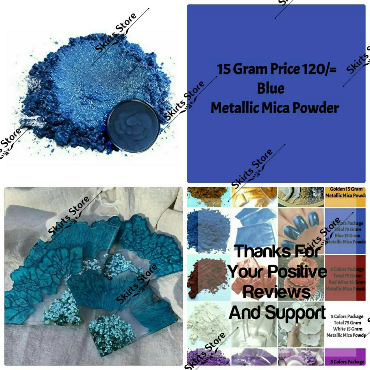 Mica Powder Pigment “Ocean Blue” (25g) Multipurpose DIY Arts and