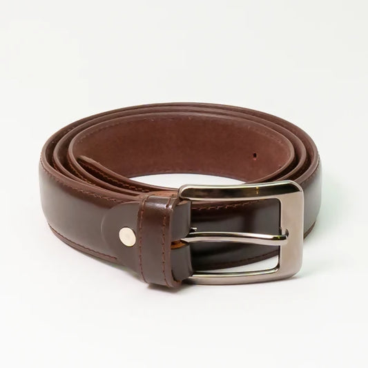 Dark Brown Leather Belt