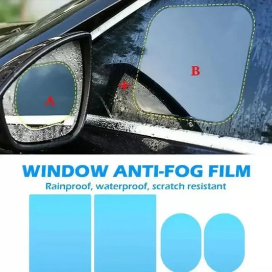 4Pc Anti Fog Window Films For All Cars Water Proof, Rain Proof, Sacratch resistant