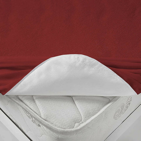 Terry-Waterproof-Mattress-Protector-Maroon-Apricot-1416