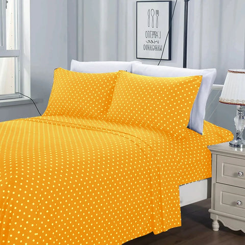 3-PCs-Double-Bed-Sheet-Mustard-Polka-Apricot-2790