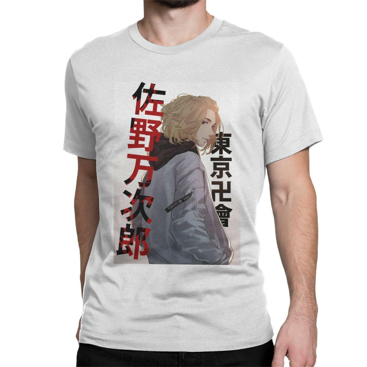 badgeKHANANIS Tokyo Revengers Anime graphic printed cotton short sleeves t shirts for men - ValueBox