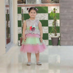 Mint & Pink Girl's Frock