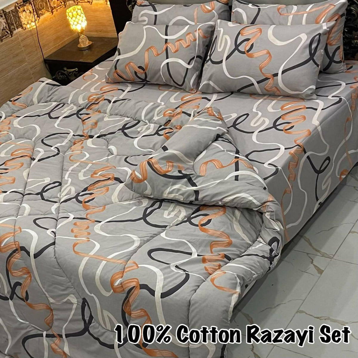 King Size E-cotton Bedsheet in multi - ValueBox