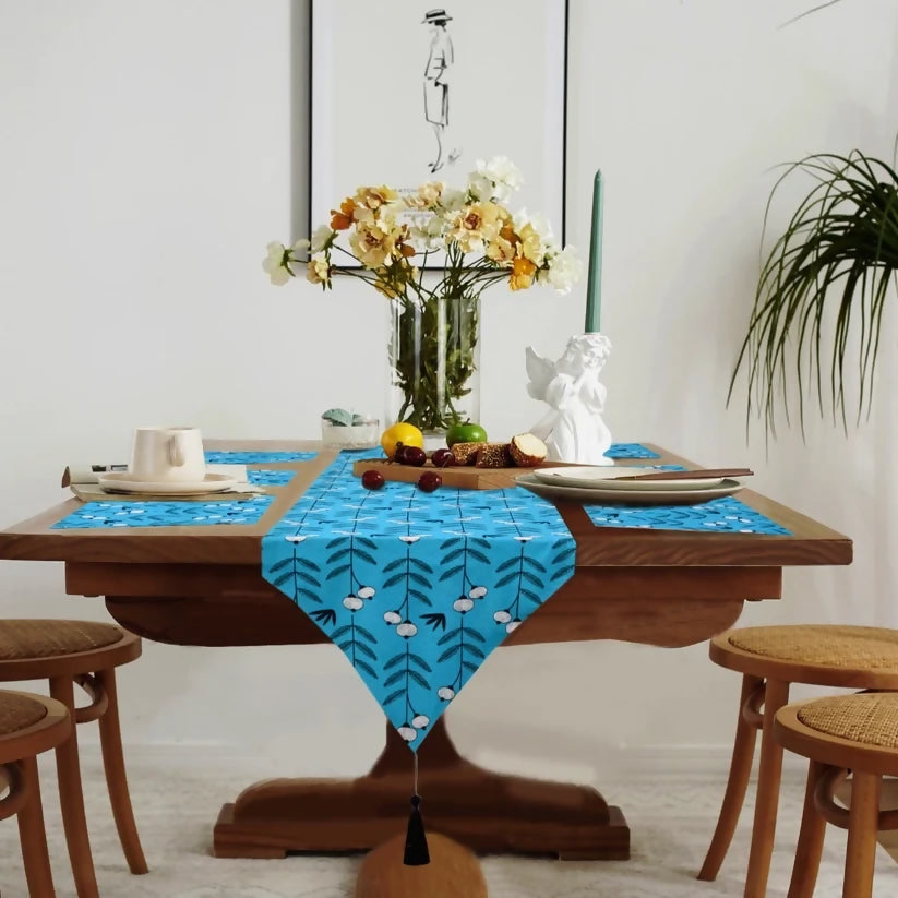 6-Seater-Dining-Table-Runner-Set-4617-TRS09-turquoise-Apricot-2305