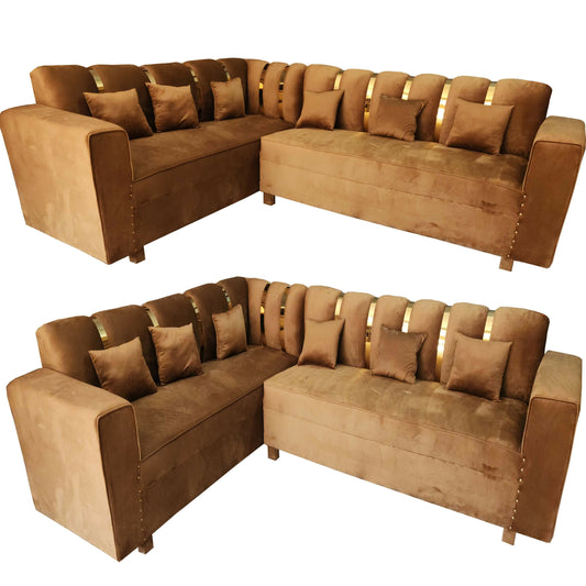 Customizable in All Size For Your Room and all colors L and U Shape Corner Sofa Set on Demand - ValueBox