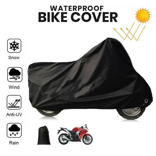 Poly Cotton Waterproof & Dustproof Bike Cover ( Available In 3 Colors ) - ValueBox
