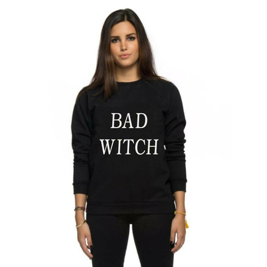 KHANANIS Halloween Witch Sweatshirt Pullover Long Sleeve shirts for women