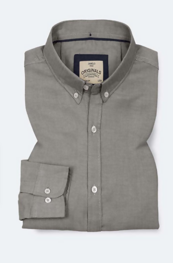 Natural Grey Oxford Shirt