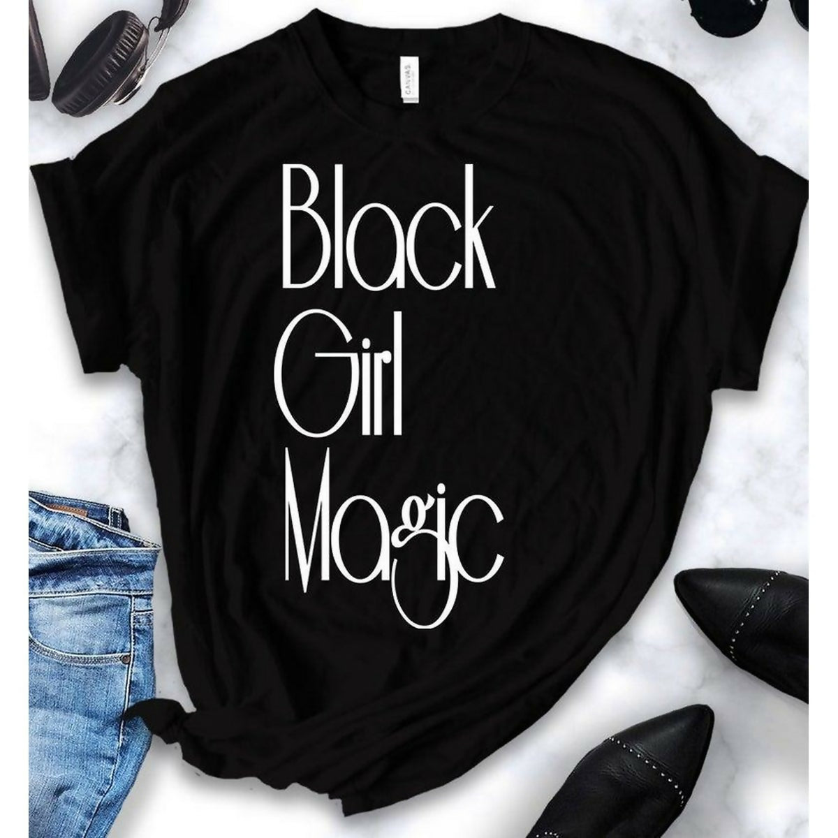 Black Girl Magic T shirt, - ValueBox