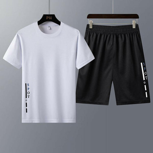 badgeKhanani's Summer sportswear cotton tshirt with shorts for men - ValueBox