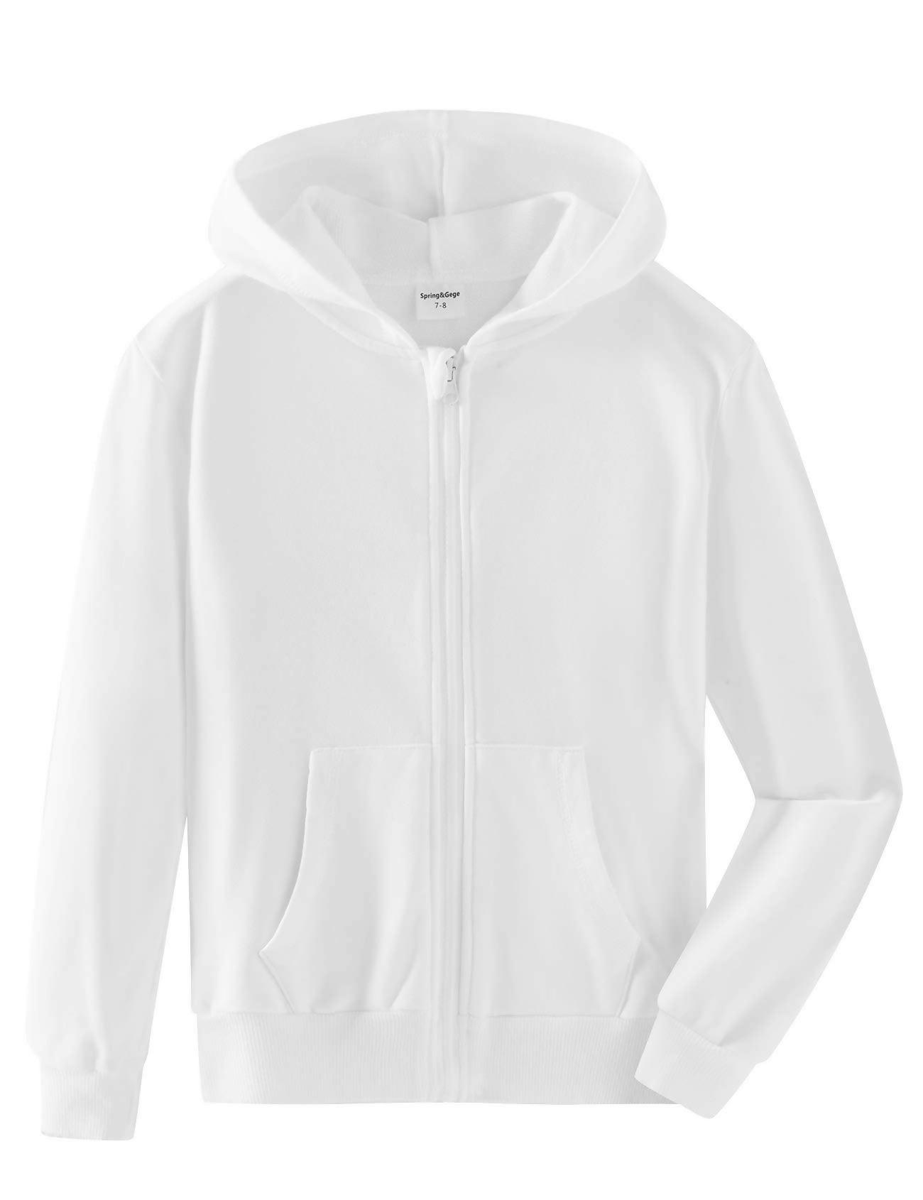 Khanani's Plain Zipper Hoodies for Men and Women - Fleece Basic Hooded Hoodie with Zip for Winter - ValueBox