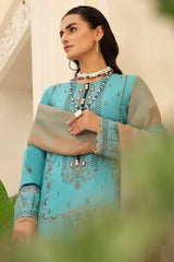 Shafaq SQ-33 : Unstitched Luxury Embroidered Dhanak 3PC - ValueBox