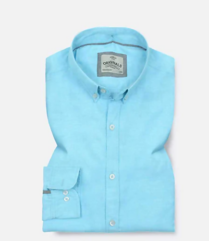 Aqua Blue Oxford Shirt