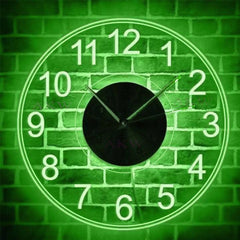 AKW Acrylic Modern Light Wall Clock, Neon Light Wall Clock - ValueBox