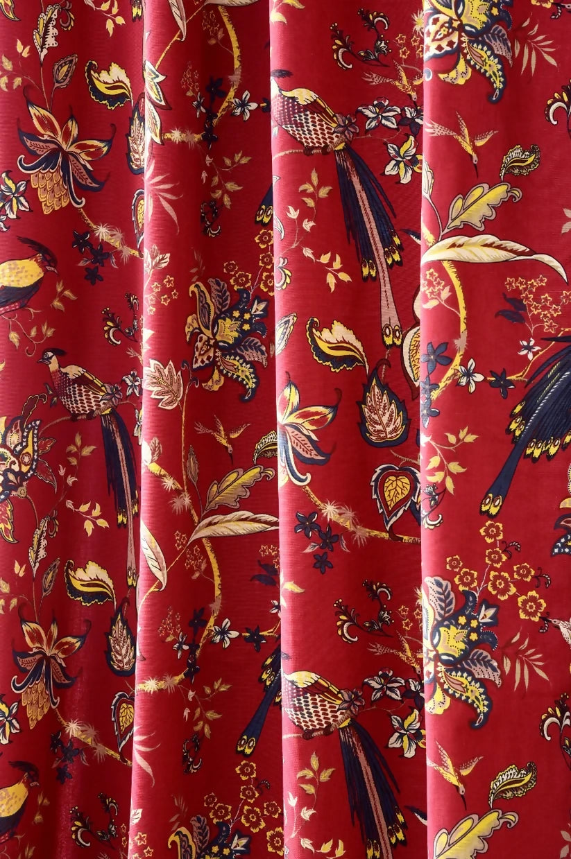 2-PCs-Duck-Curtains-Panel-With-Lining-CRP016-Apricot-5573