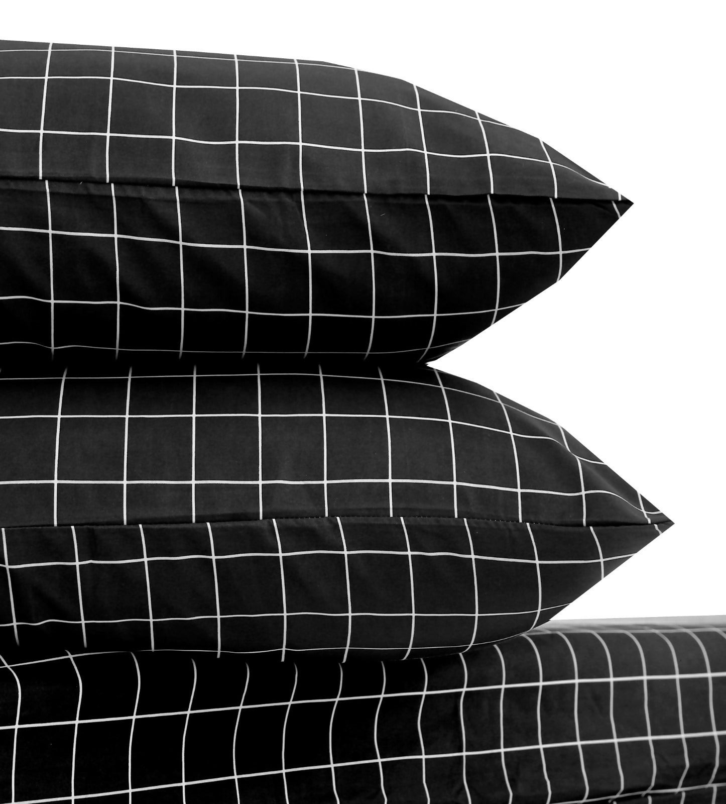 Fitted-Bed-Sheet-black-Check-Apricot-3013