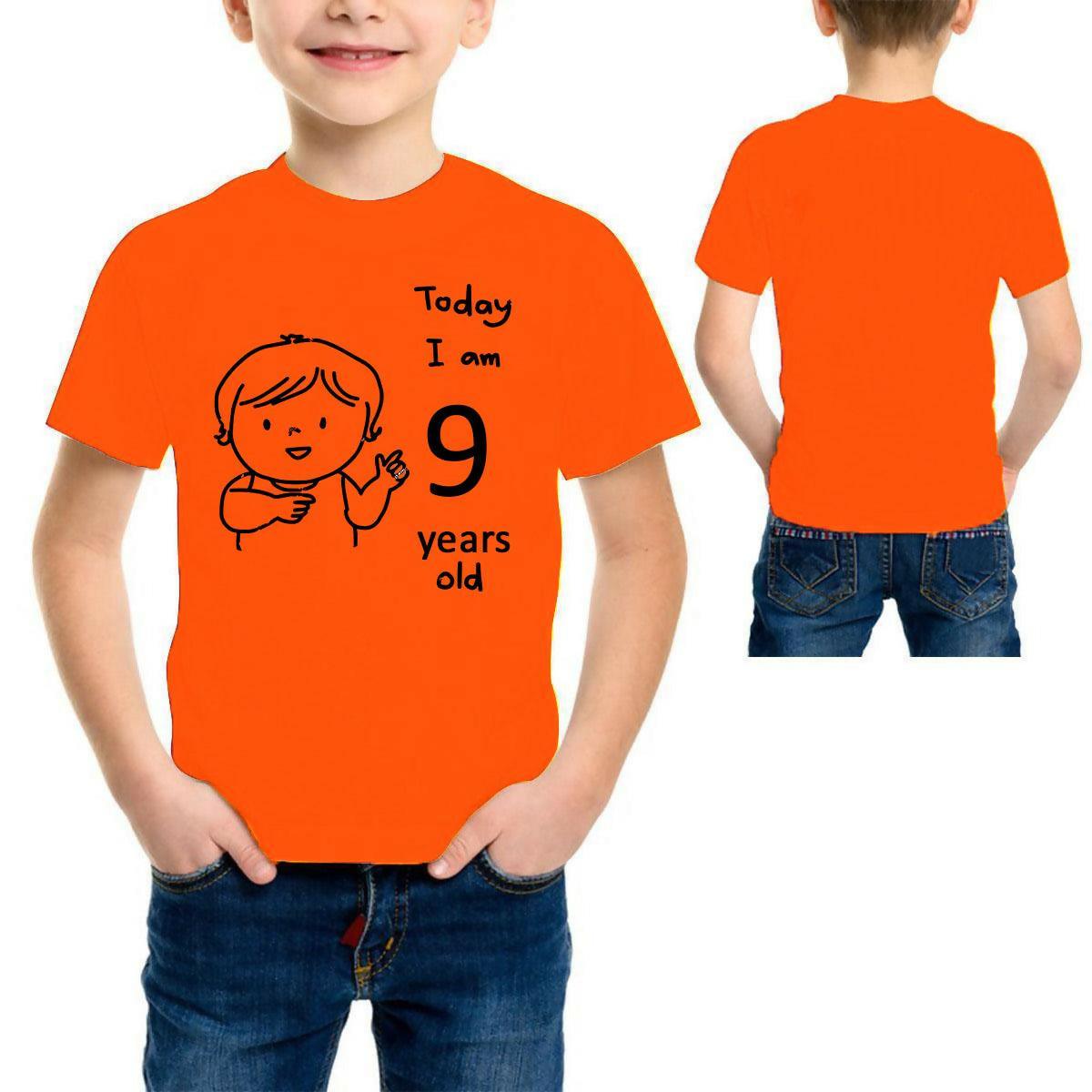 Khanani's Nine year Old Birthday, T Shirt Birthday Boy Birthday, Birthday Gift, Gift For Nine year Old Baby Tee Shirt - ValueBox