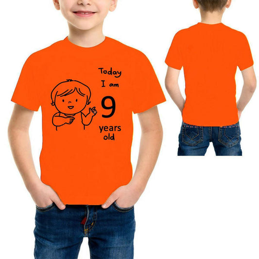 Khanani's Nine year Old Birthday, T Shirt Birthday Boy Birthday, Birthday Gift, Gift For Nine year Old Baby Tee Shirt - ValueBox