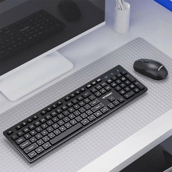 Hyundai HY-NMK210 Wireless Keyboard and Mouse Combo: Smooth Keys for Home and Office Use