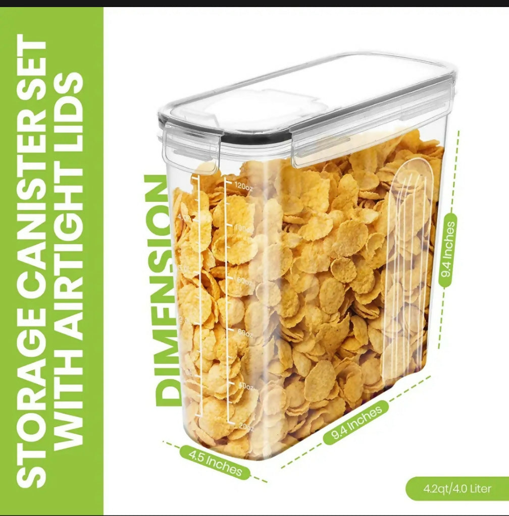 Cereal Containers Storage - Airtight Food Storage Containers & Cereal Dispenser