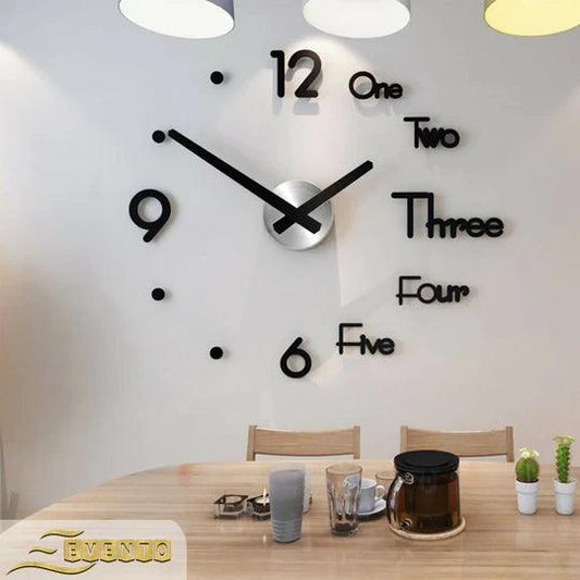 Wooden DIY 3d Wall Clock - Clocks for Rooms/Wall Decoration - Wooden Wall Clock
