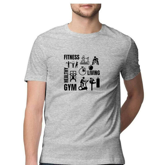 Khanani's GYM Men’s Half Sleeve workout fitness Tshirts for men - ValueBox