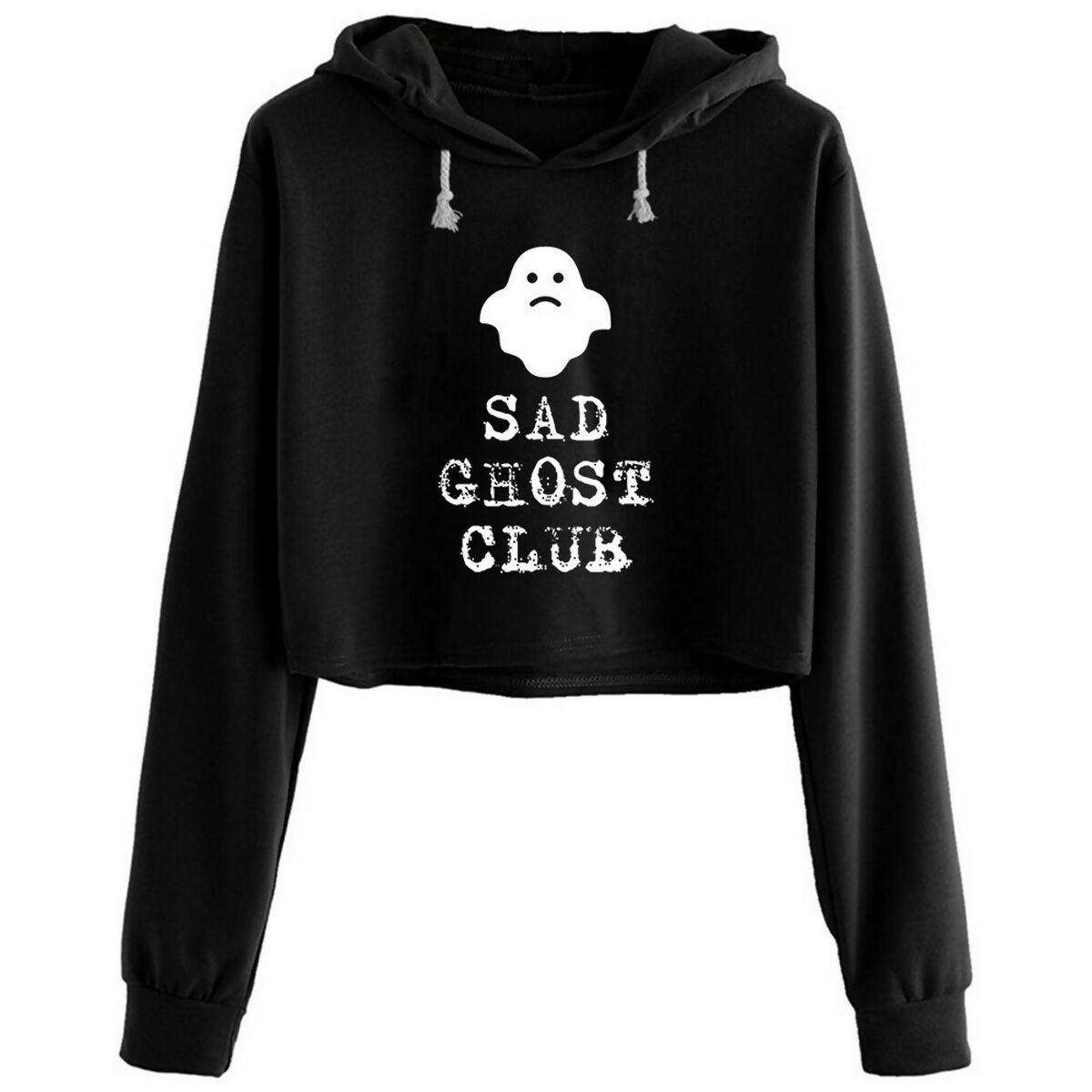 Khanani's Jack And Sally printed winters Crop Hoodies - ValueBox