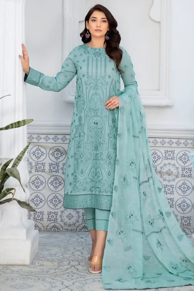 Dastak DK-39 : Embroidered Lawn 3pc - ValueBox