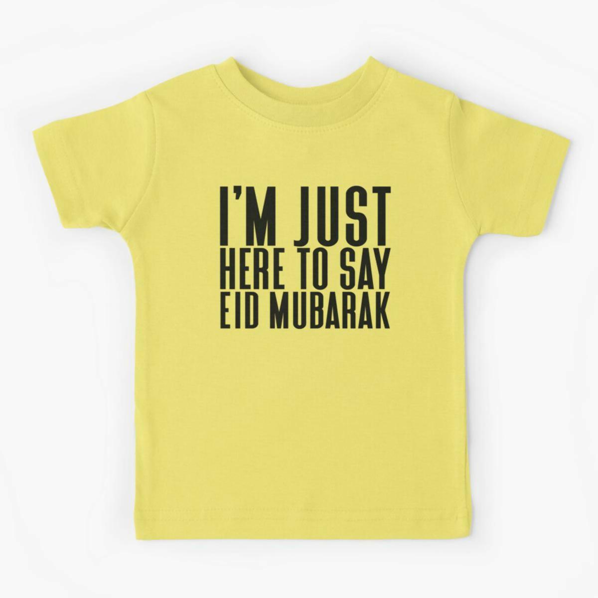 badgeKhanani's Cotton Eid mubarak tshirt for kids - ValueBox