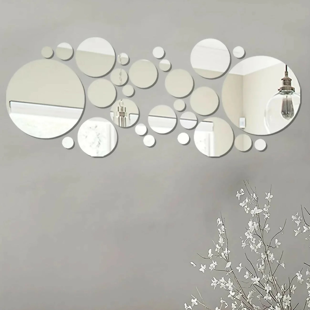 Acrylic Round Frames | 28 Acrylic Decoration Mirror | Round Mirror Frames