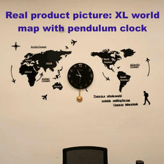 World Map Wall Clock - Wall Clock - ValueBox