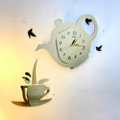 Kettle Tea Wall Clock for kitchen and Home - ValueBox