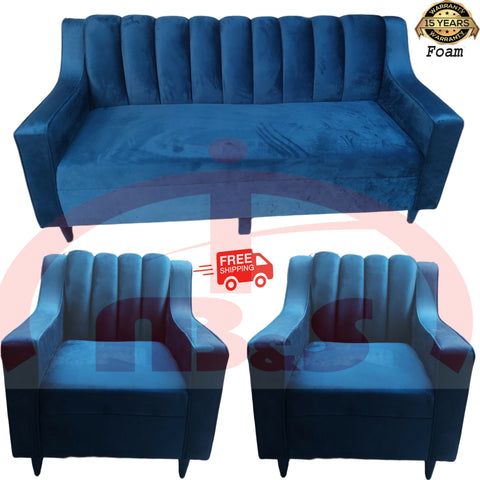 Customizable in All Colors Premium Sofa Set 5 and 7 Seater Enhance Your Room Look Luxurious Velvet Crown Sofa - ValueBox