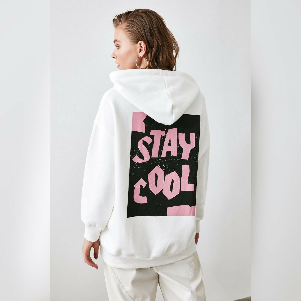 Khanani's Stay cool printed pullover hooded girls hoodies for women - ValueBox