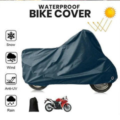 Poly Cotton Waterproof & Dustproof Bike Cover ( Available In 3 Colors ) - ValueBox